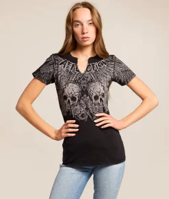 Affliction Ghost Prophet T-Shirt Black Lava Wash Best