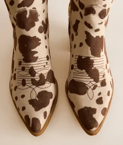 Shoes | Mi.iM Giada Western Boot Cow Print