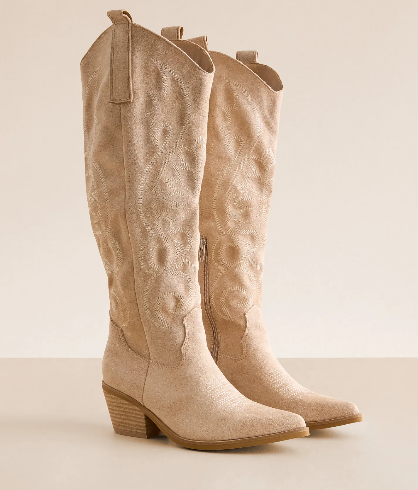 Mi.iM Giada Western Cowboy Boot Beige Outlet
