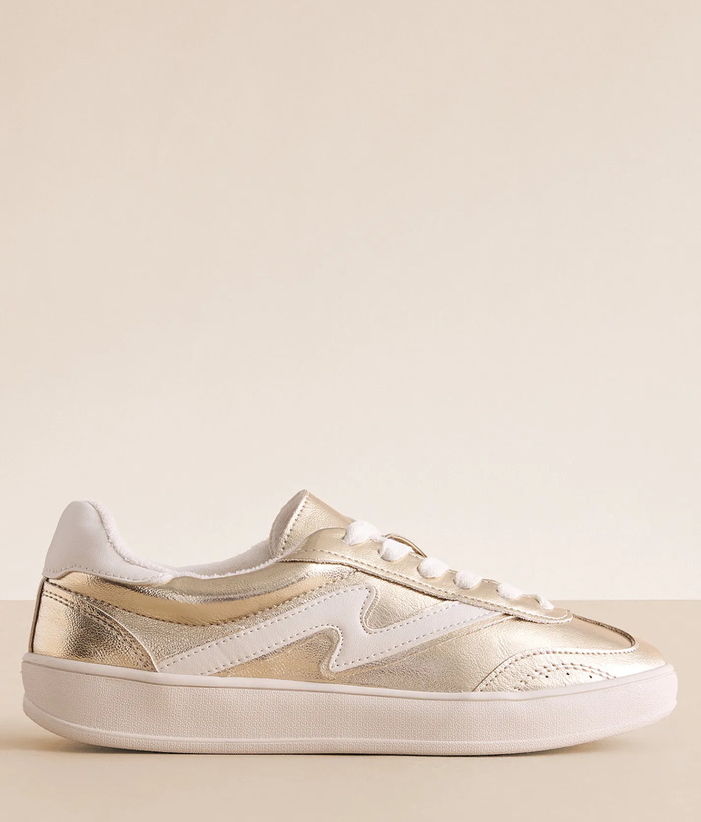 Shoes | Madden Girl Gia Metallic Sneaker Gold