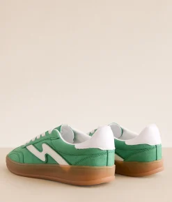 Madden Girl Gia Sneaker Green Multi Clearance