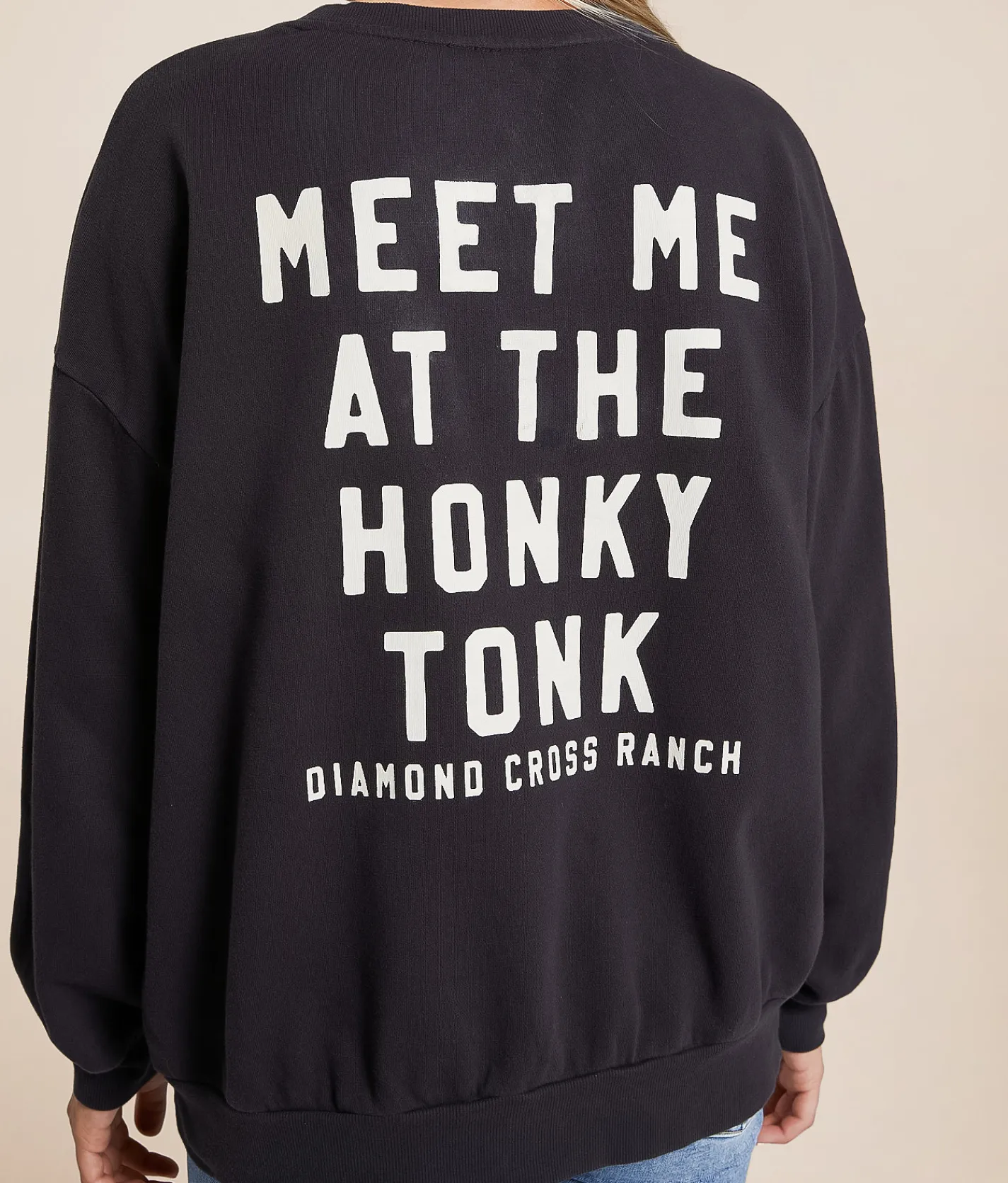 Tops | Z Supply Giddy Up Sunday Oversized Pullover Black Sands