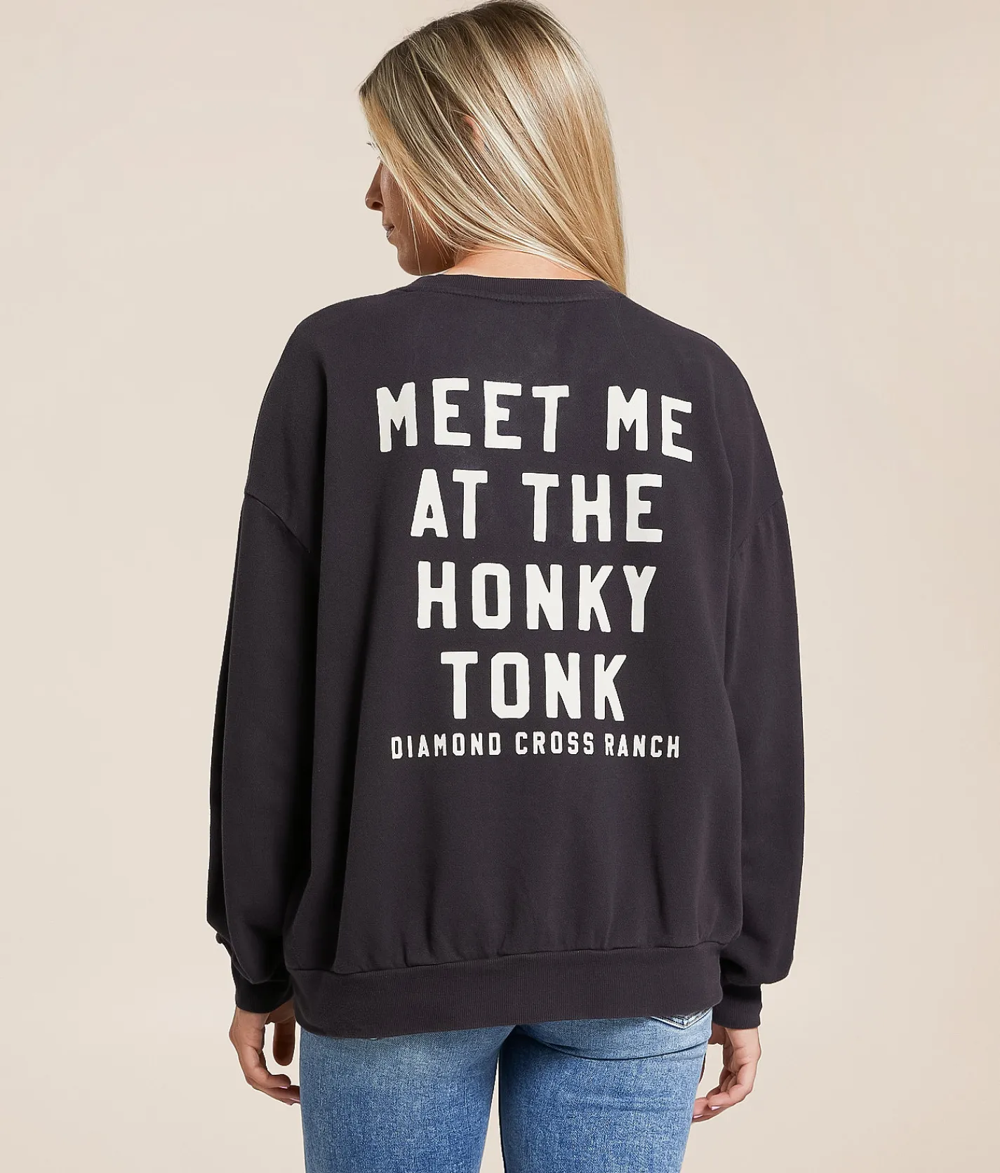 Tops | Z Supply Giddy Up Sunday Oversized Pullover Black Sands