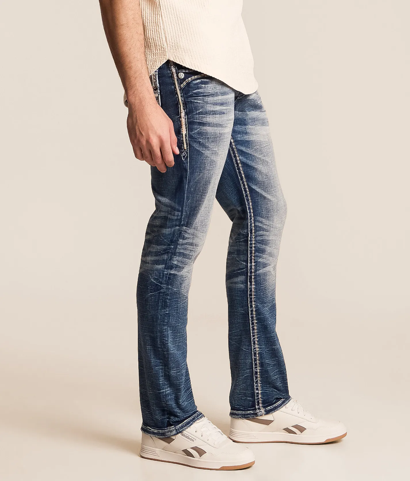 Bottoms|Rock Revival Jeans | Rock Revival Gideon Slim Straight Stretch Jean Gideon SJ203