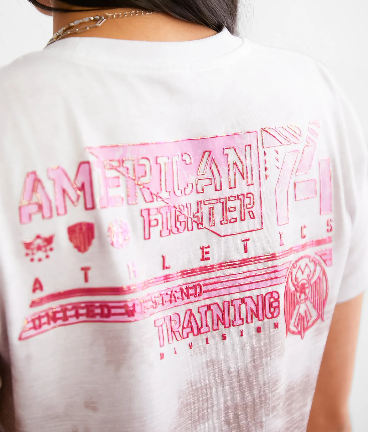 American Fighter Gideon T-Shirt White Multi 2 Hot