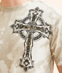 Graphic T-Shirts | Affliction Gilded Light T-Shirt Off White