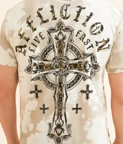 Graphic T-Shirts | Affliction Gilded Light T-Shirt Off White