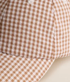 Accessories | David & Young Gingham Hat Brown
