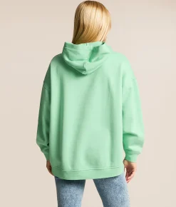 FITZ + EDDI 89 Gingham Hooded Sweatshirt Neptune Green Outlet