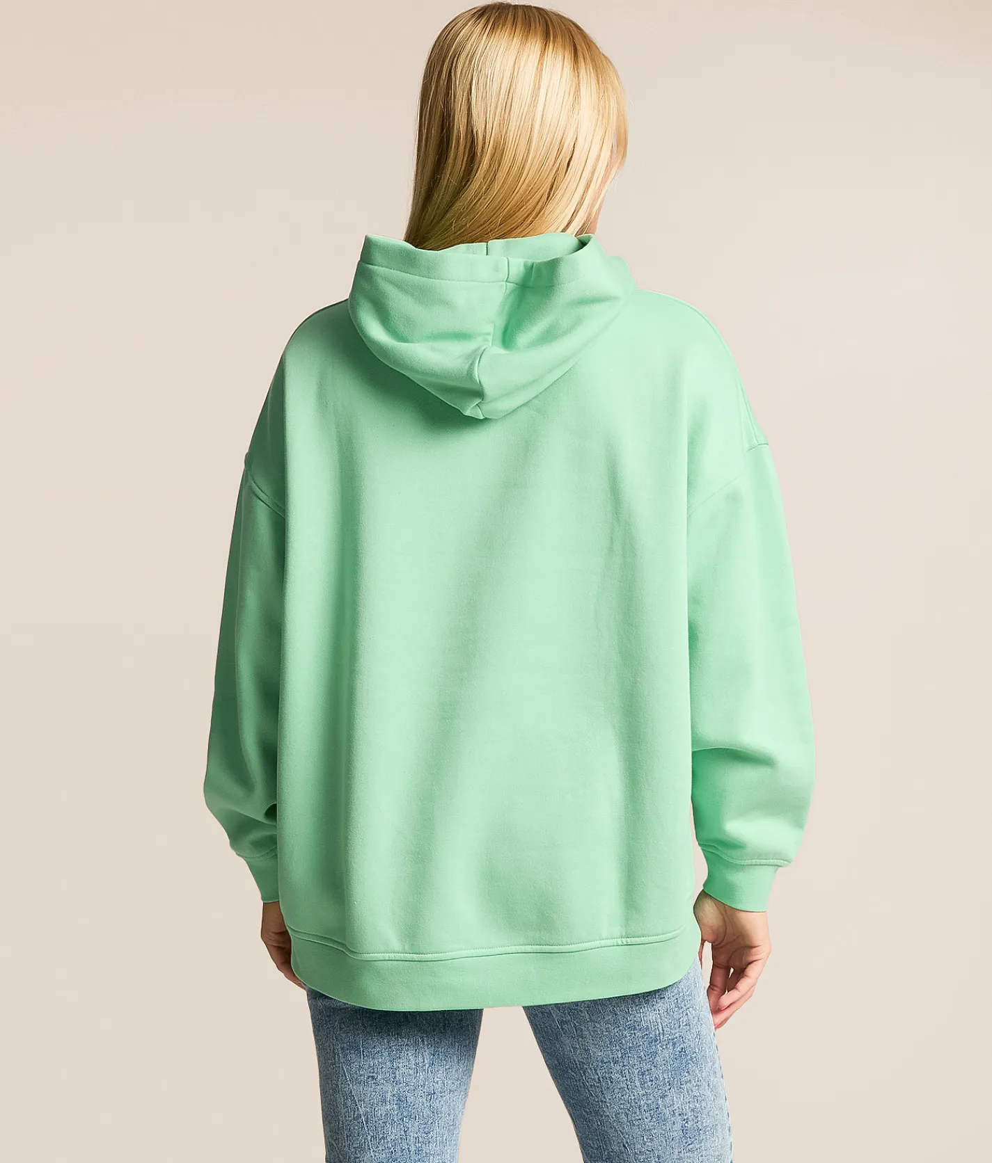 FITZ + EDDI 89 Gingham Hooded Sweatshirt Neptune Green Outlet