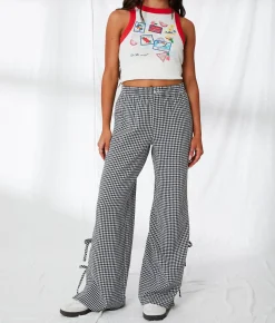 Bottoms | 33 Coastal Gingham Pant Black White