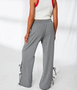 Bottoms | 33 Coastal Gingham Pant Black White