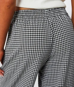 Bottoms | 33 Coastal Gingham Pant Black White