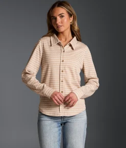Buckle Black Gingham Shirt Natural Cream Hot