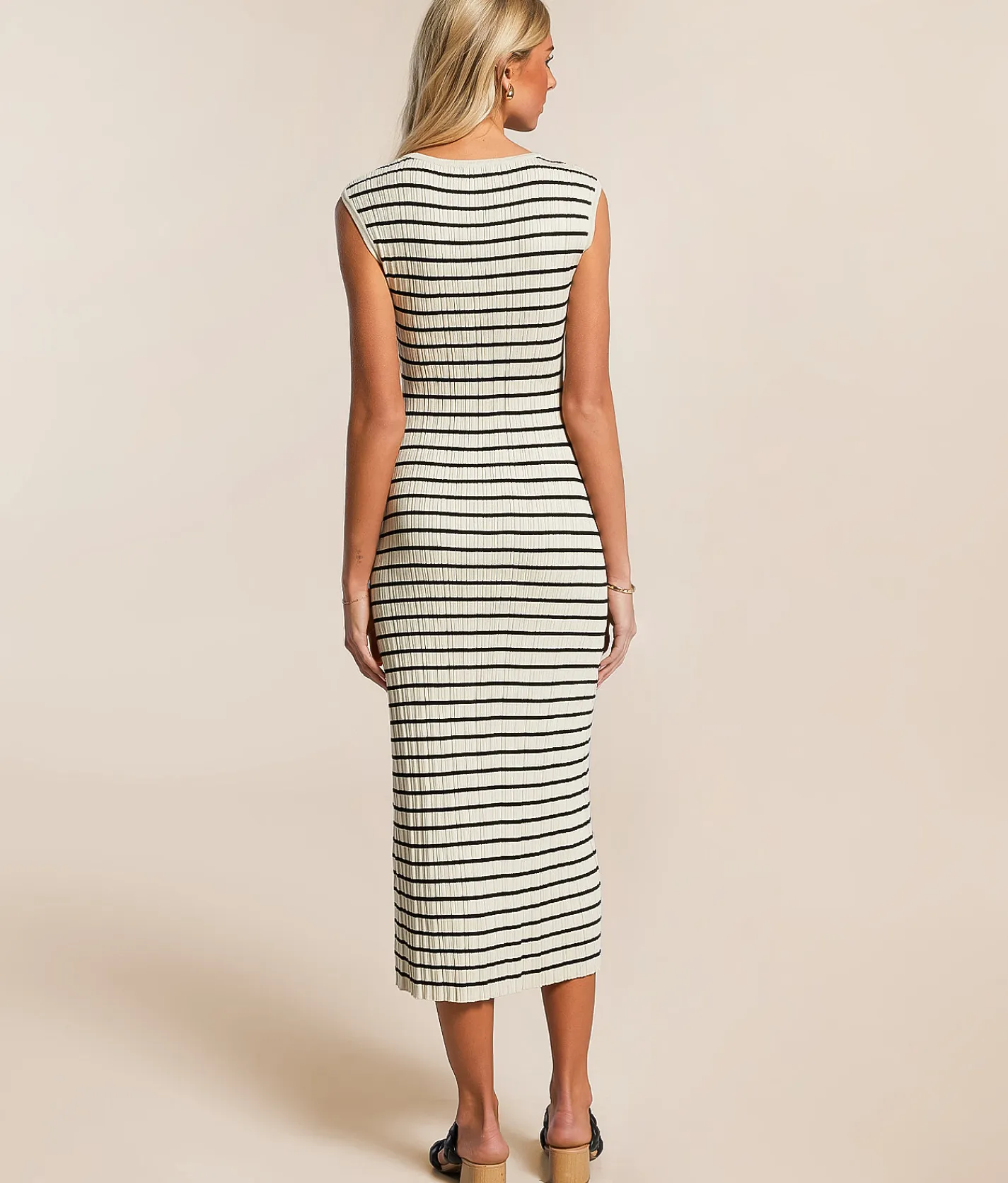 Dresses | Z Supply Gisele Striped Midi Dress Sandshell