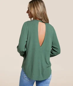 White Crow Glenda Top Hunter Green Sale