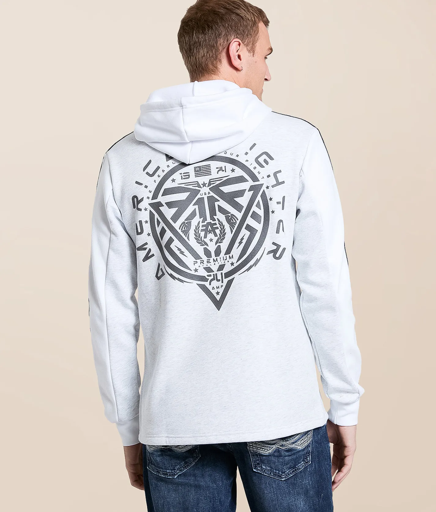 Tops | American Fighter Glenside Hooded Sweatshirt White