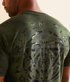 Graphic T-Shirts | American Fighter Glenside T-Shirt Thyme Kombu Green