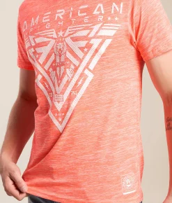 Tops|Graphic T-Shirts | American Fighter Glenside T-Shirt Dark Coral