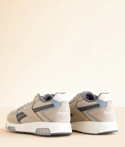 Reebok® Glide DMX Leather Sneaker White White Barely Grey Clearance