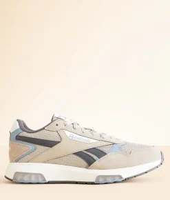 Reebok® Glide DMX Leather Sneaker White White Barely Grey Clearance