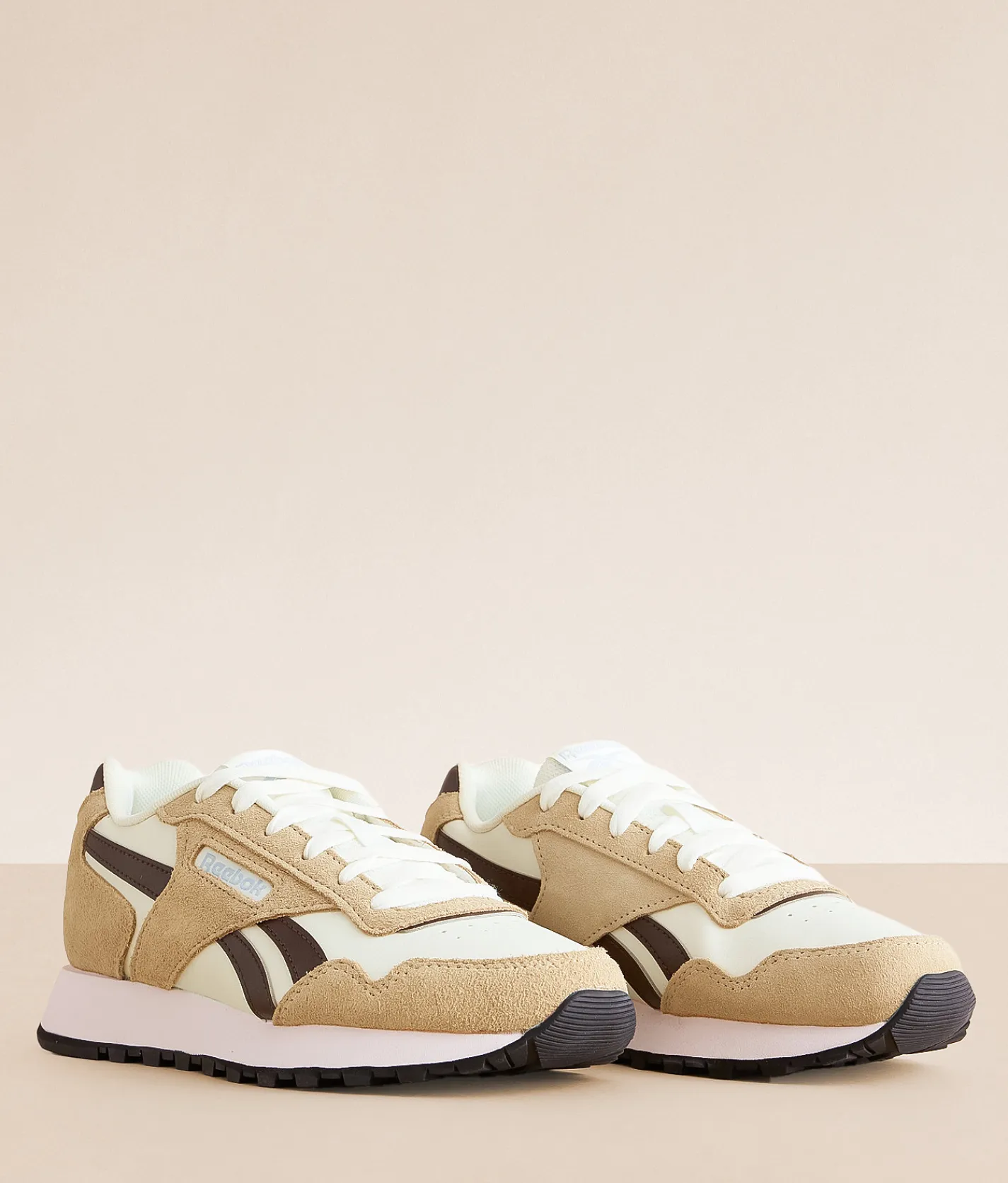 Reebok® Glide Leather Sneaker Chalk Tan Unearth Brown Sale