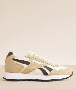 Reebok® Glide Leather Sneaker Chalk Tan Unearth Brown Sale