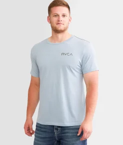 Graphic T-Shirts | RVCA Glitch Bit T-Shirt Deja Blue