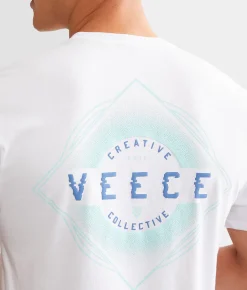 Graphic T-Shirts | Veece Glitch Blade T-Shirt White