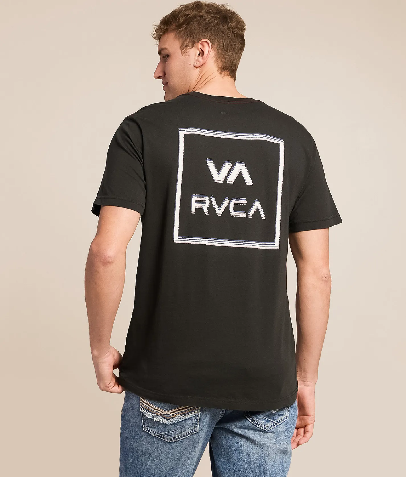 RVCA Glitch T-Shirt Pirate Black Hot