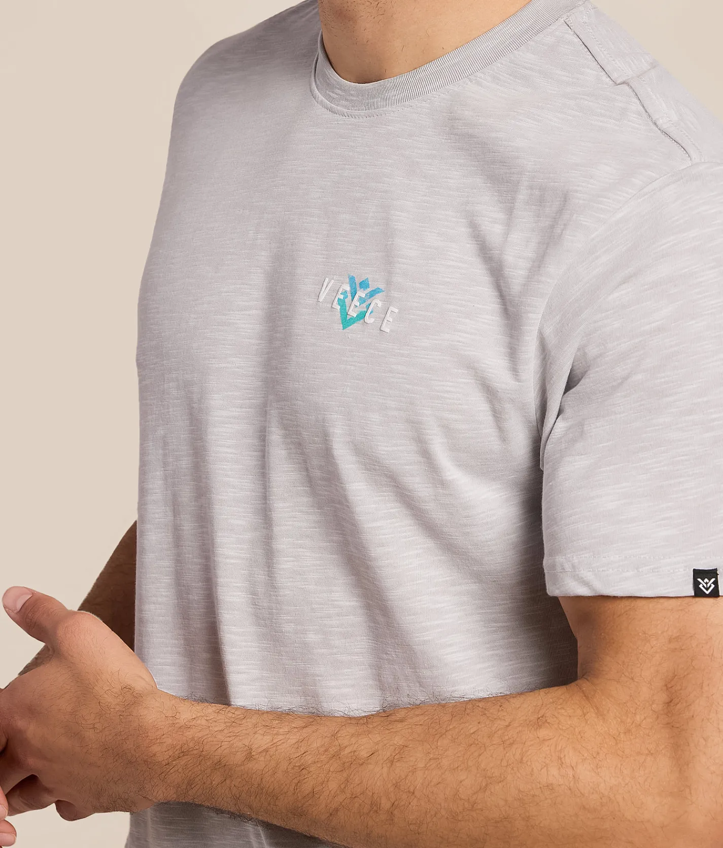 Veece Glitch Wave T-Shirt Progrey Discount