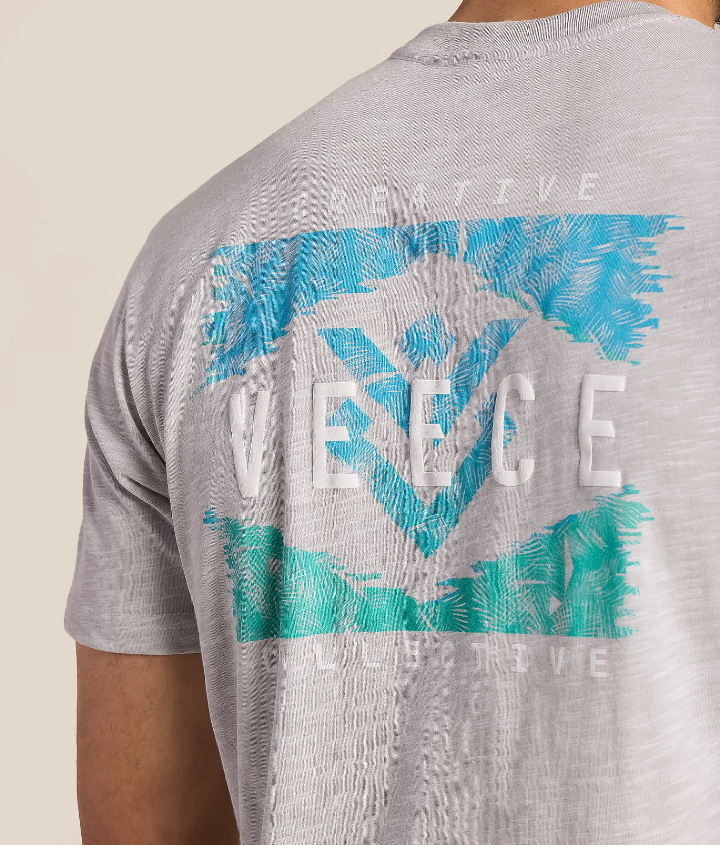 Veece Glitch Wave T-Shirt Progrey Discount