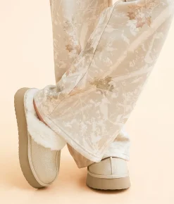 Shoes | Very G Glitter Platform Slipper Champagne
