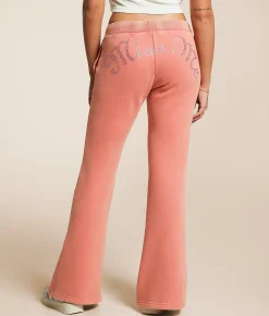 Miss Me Glitz Track Suit Sweatpant Coral Pink Outlet