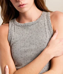 Tops | Gilded Intent Glitz Washed Tank Top Grey