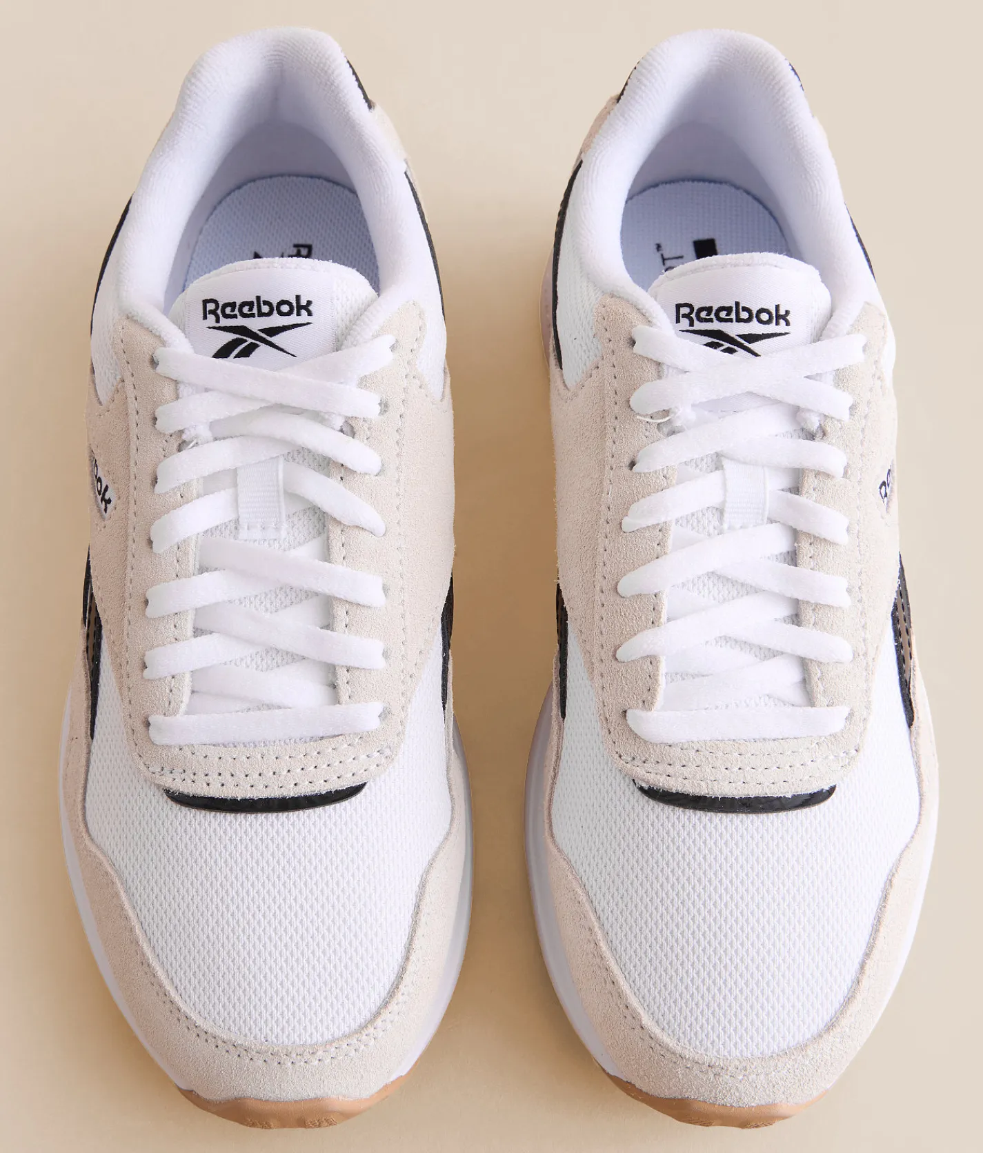 Reebok® GL1100 Leather Sneaker White White Black Discount