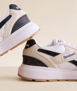Reebok® GL1100 Leather Sneaker White White Black Discount