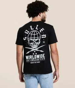 Tops|Graphic T-Shirts | Sullen Global T-Shirt Jet Black