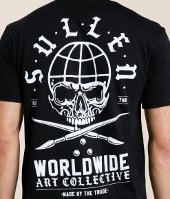 Tops|Graphic T-Shirts | Sullen Global T-Shirt Jet Black