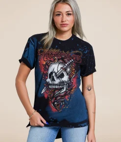 Tops | Affliction Glory Trust Oversized T-Shirt Black