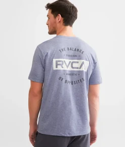 Graphic T-Shirts|Activewear | RVCA Goal Sport T-Shirt Midnight Heather