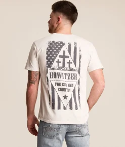 Tops|Graphic T-Shirts | Howitzer God & Country T-Shirt Lunar Rock