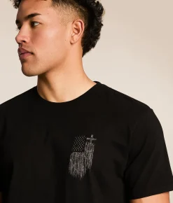 Howitzer God & Country T-Shirt Black Clearance