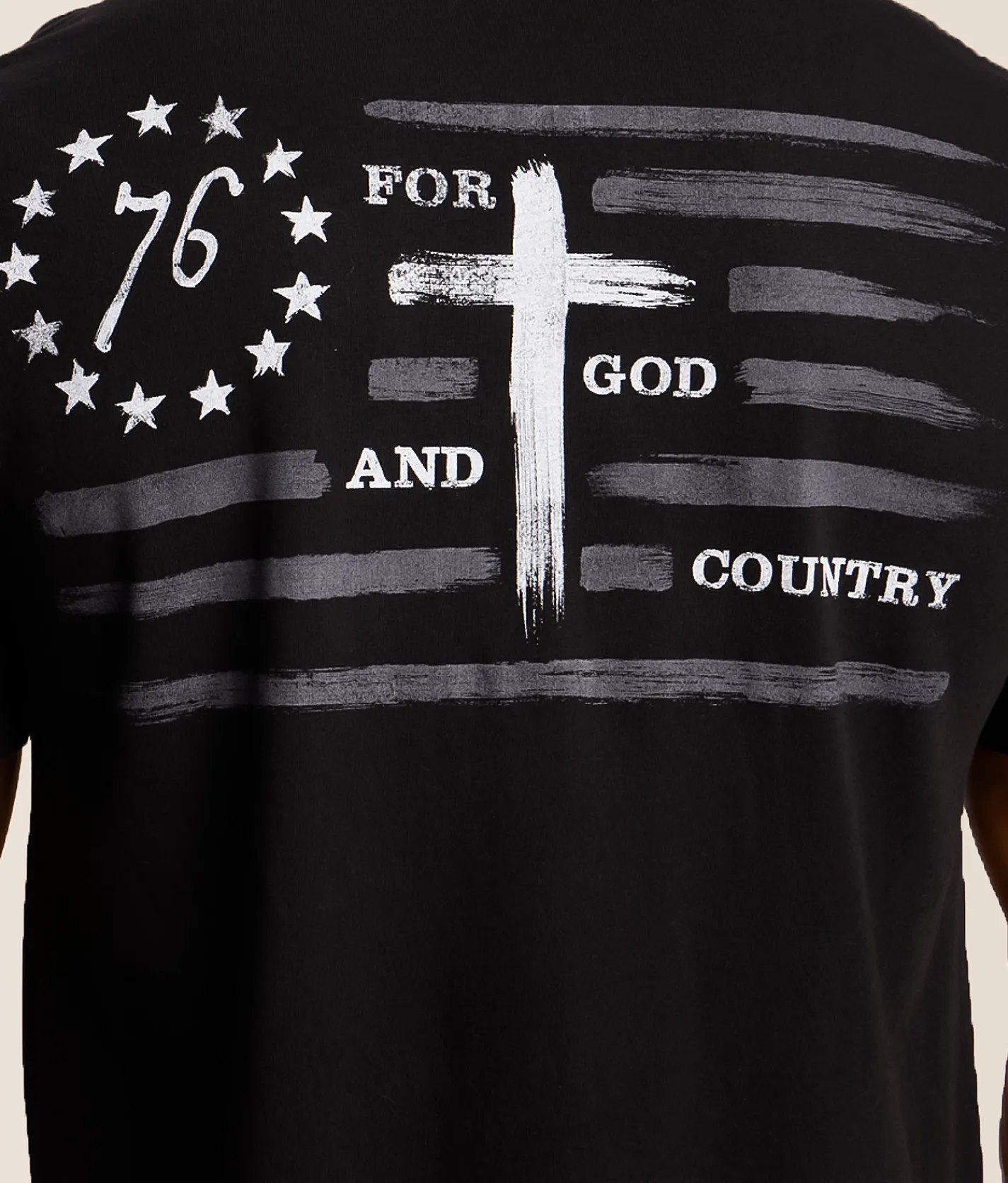 Tops|Graphic T-Shirts | Howitzer God & Country T-Shirt Black