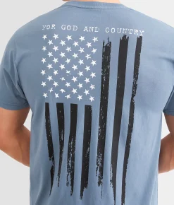 Graphic T-Shirts | Howitzer God & Country T-Shirt Moonbeam