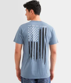 Graphic T-Shirts | Howitzer God & Country T-Shirt Moonbeam