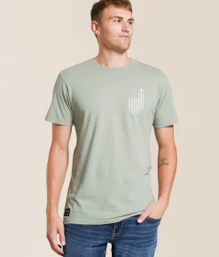 Tops|Graphic T-Shirts | Howitzer God & Country T-Shirt Sea Grass
