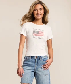 The Laundry Room God Bless This Mess T-Shirt White Hot