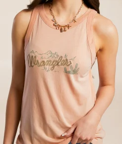 Wrangler® Goddess Tank Top Peach Parfait Online