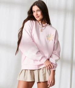 33 Coastal Golden Hour Lace Pullover Ballerina Pink Outlet